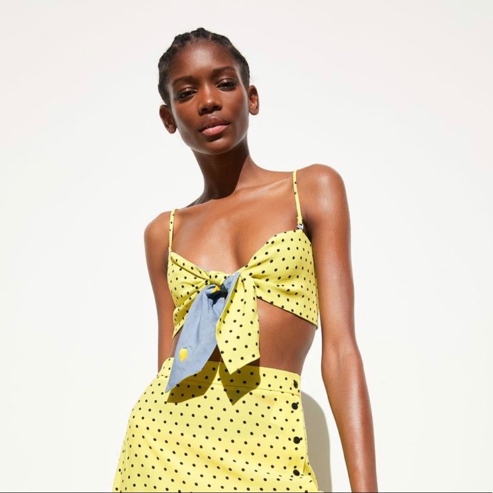 COPY - New ZARA reversible tube top w/removable straps